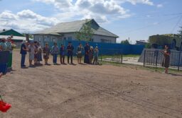 В селе Хоринск прошел митинг посвященный ветеранам боевых действий